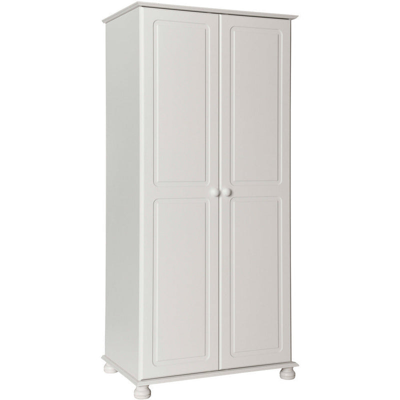 Copenhagen White 2 Door Wardrobe