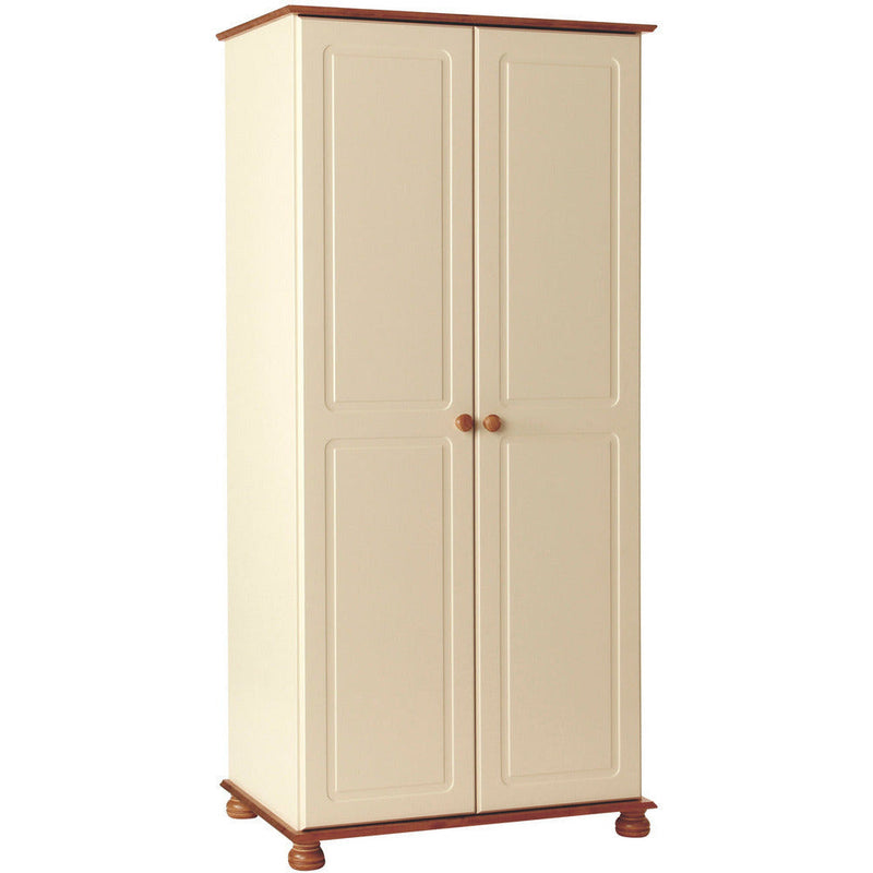 Copenhagen Cream & Pine 2 Door Wardrobe