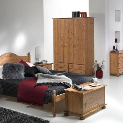 Copenhagen Pine 3 Door 4 Drawer Wardrobe