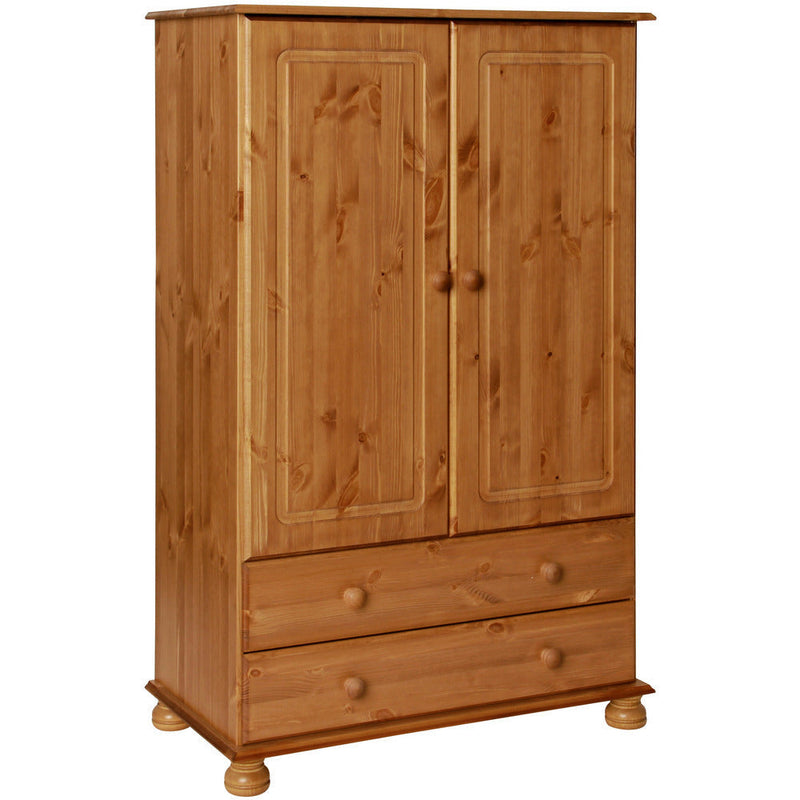 Copenhagen Pine 2 Door 2 Drawer Combi Wardrobe