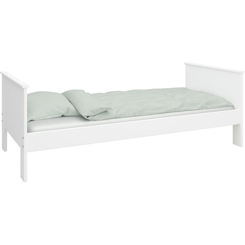 Albion White Single Wooden Bed