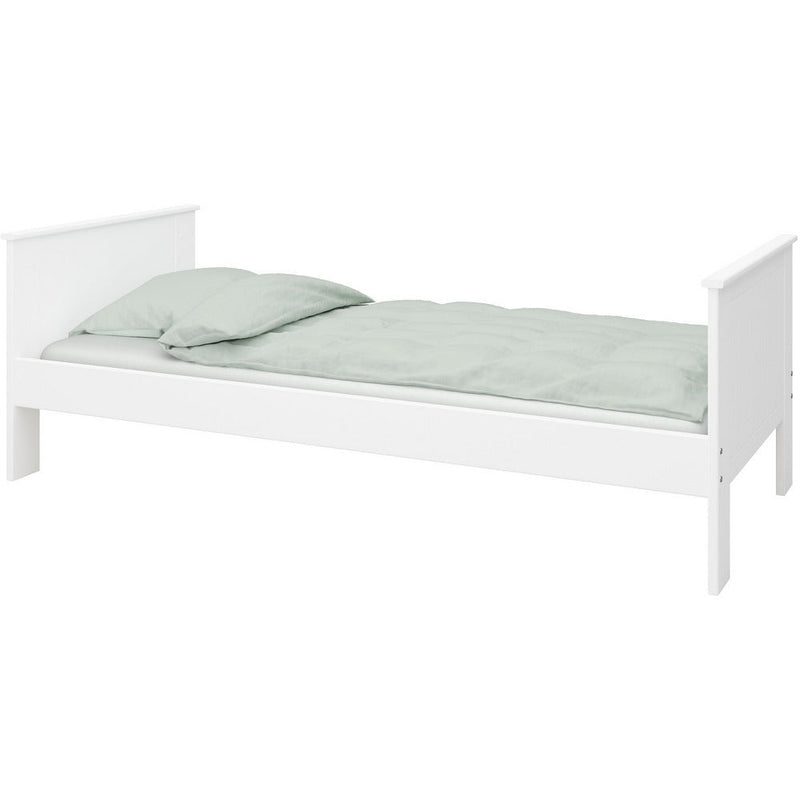 Albion White Single Wooden Bed