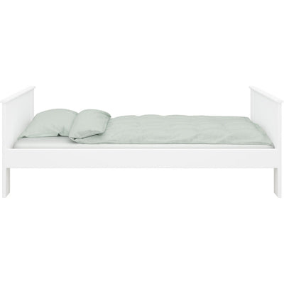 Albion White Single Wooden Bed