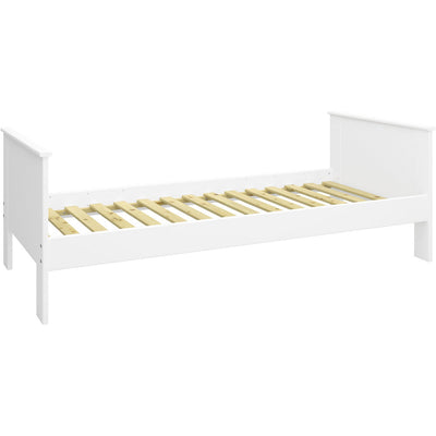 Albion White Single Wooden Bed