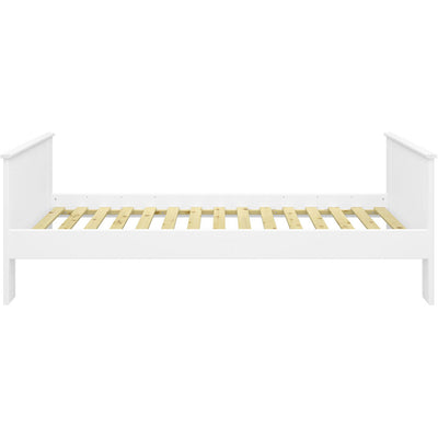 Albion White Single Wooden Bed