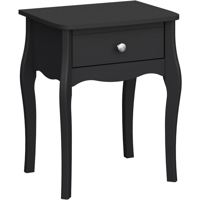 Boutique Black Bedside Table