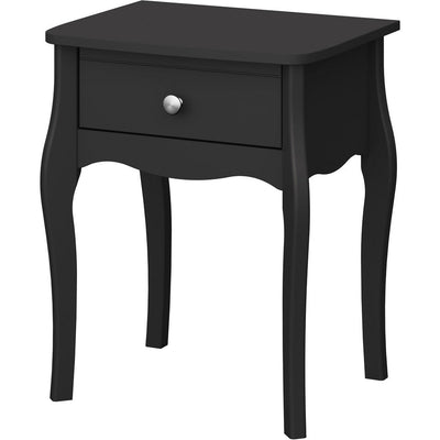 Boutique Black Bedside Table