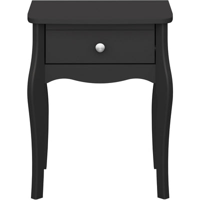 Boutique Black Bedside Table