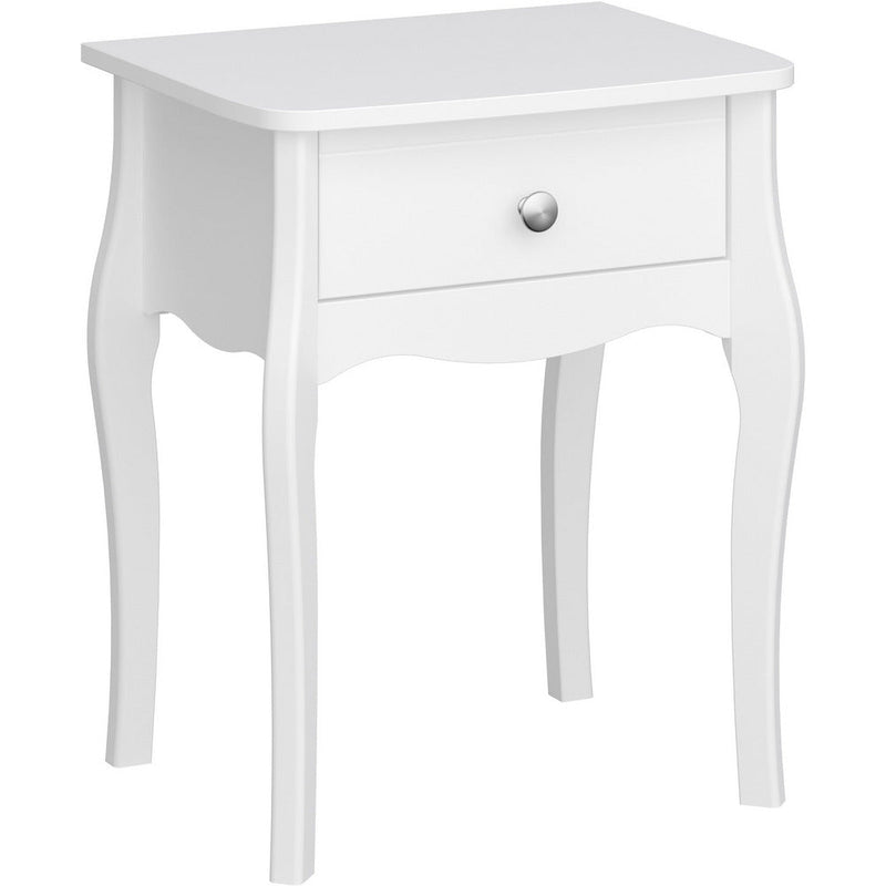 Boutique White Bedside Table