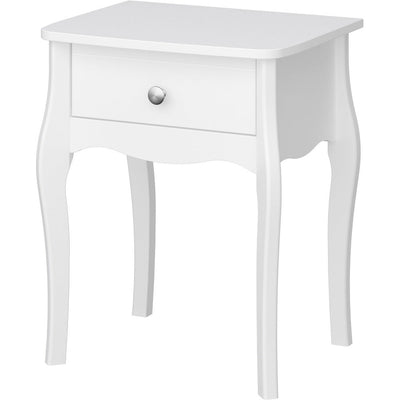 Boutique White Bedside Table