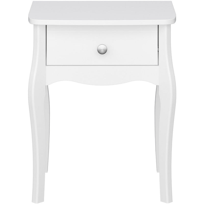 Boutique White Bedside Table