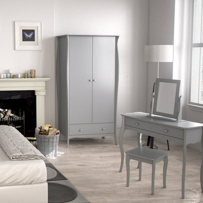 Boutique Grey 5 Drawer Narrow Chest