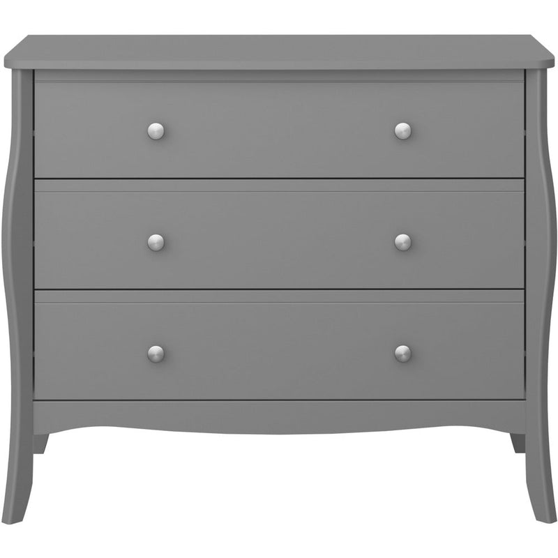 Boutique Grey 3 Drawer Wide Chest