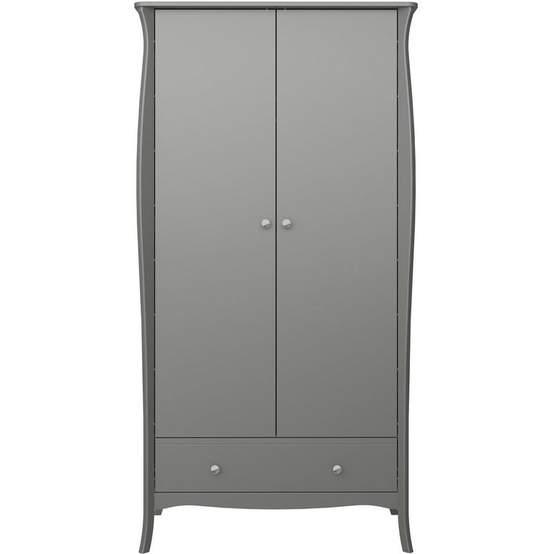 Boutique Grey 2 Door 1 Drawer Wardrobe