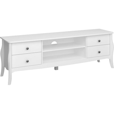 Boutique White Wide TV Unit