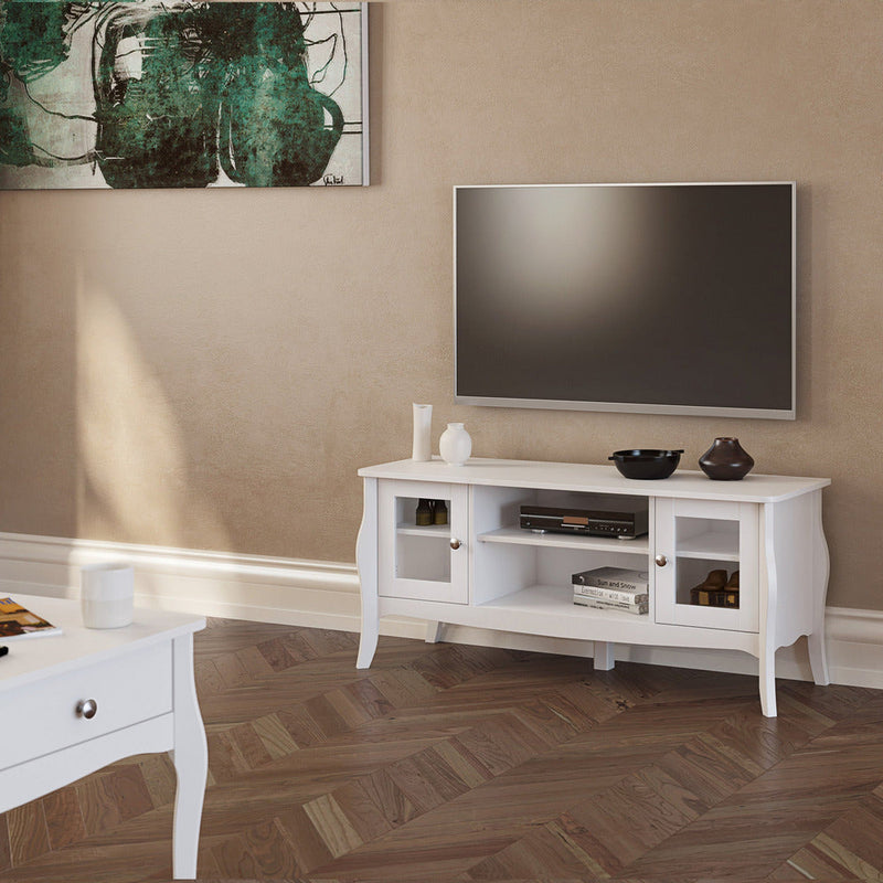 Boutique White Wide TV Unit