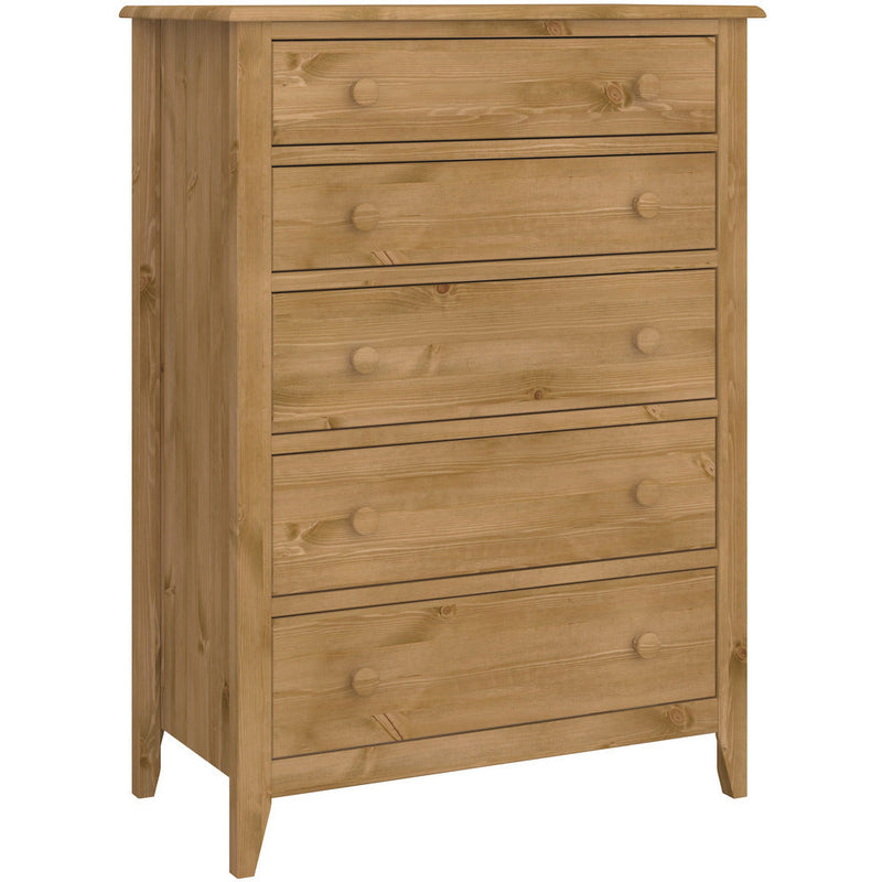 Heston Pine 5 Drawer Chest