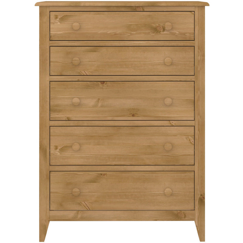 Heston Pine 5 Drawer Chest