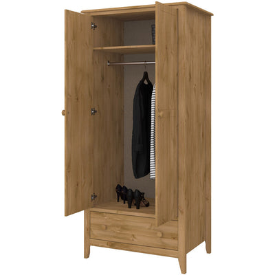 Heston Pine 2 Door Wardrobe