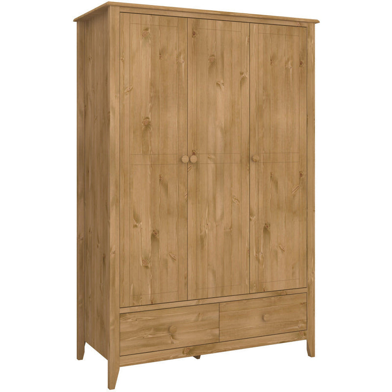 Heston Pine 3 Door Wardrobe