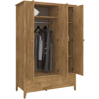 Heston Pine 3 Door Wardrobe