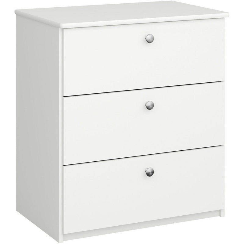 Albion White 3 Drawer Chest