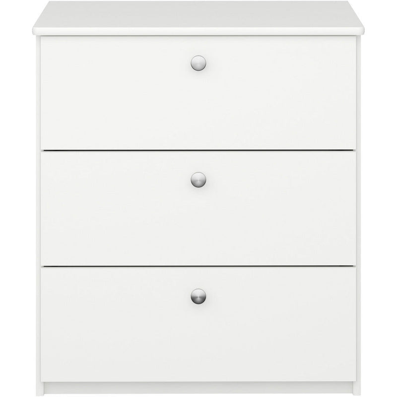 Albion White 3 Drawer Chest