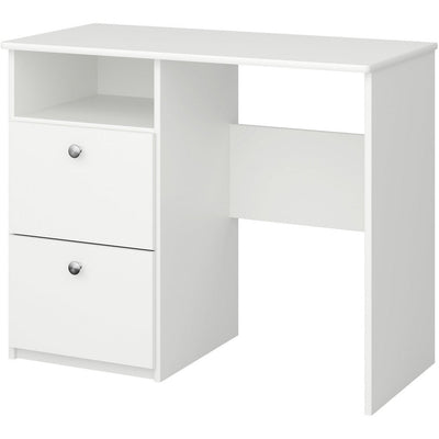 Albion White Desk With 2 Drawers