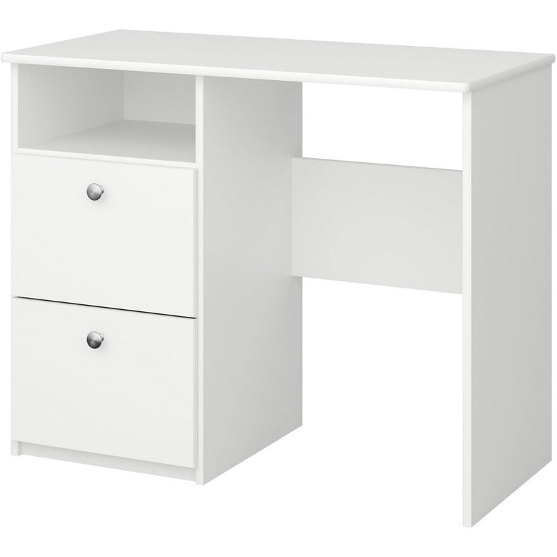 Albion White Desk With 2 Drawers