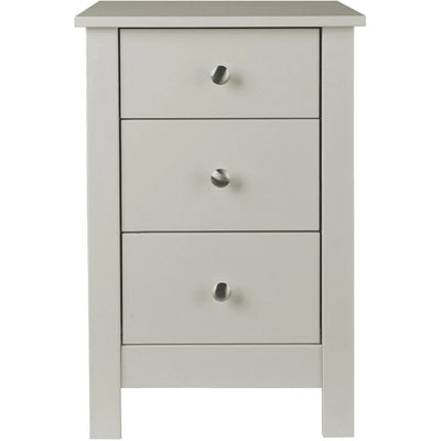 Florence Grey Bedside Cabinet 3 Drawer