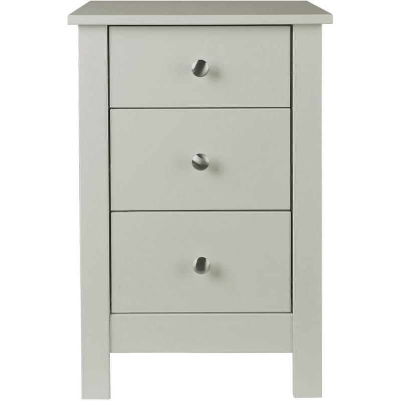 Florence Grey Bedside Cabinet 3 Drawer