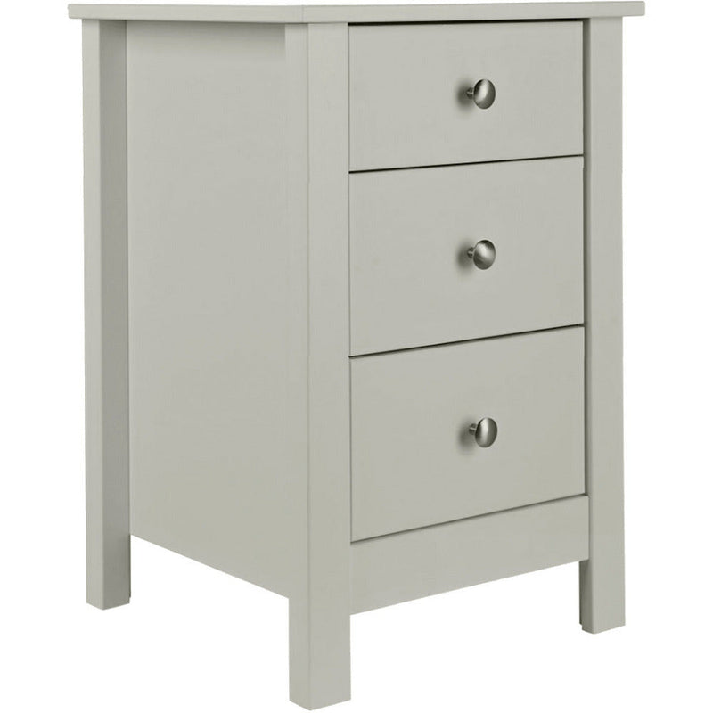 Florence Grey Bedside Cabinet 3 Drawer