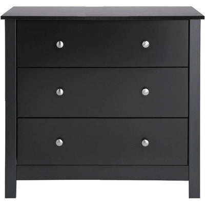 Florence Black 3 Drawer Chest