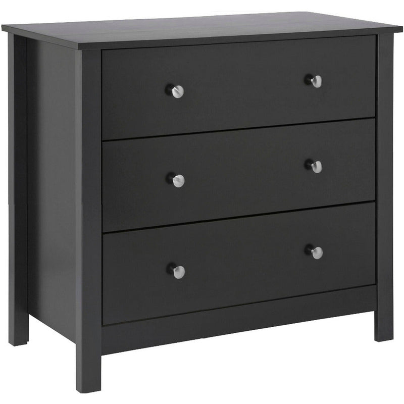 Florence Black 3 Drawer Chest