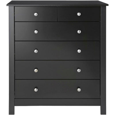 Florence Black 4+2 Drawer Chest