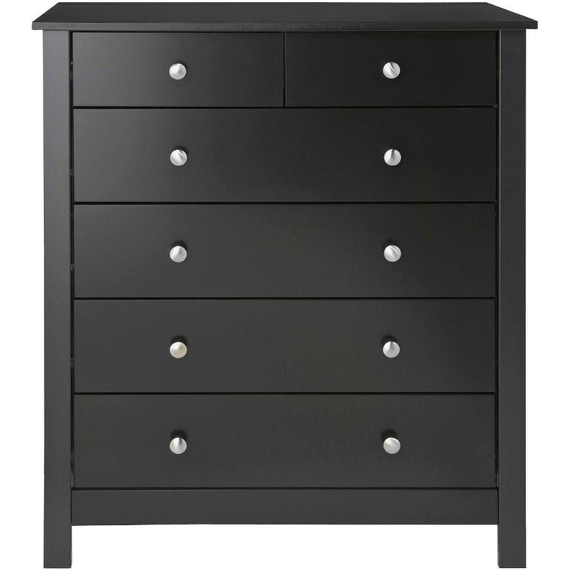 Florence Black 4+2 Drawer Chest