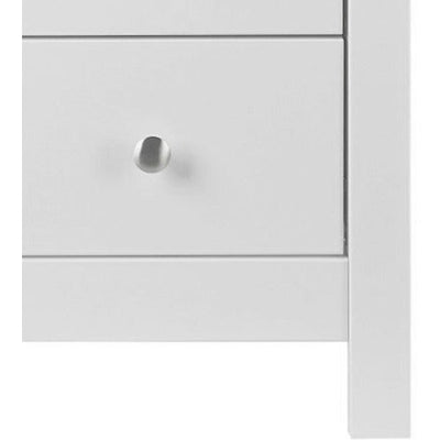 Florence White Bedside Cabinet 3 Drawer