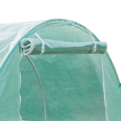 10X10 Ft. Greenhouse Replacement Cover W/ Windows Door - Green