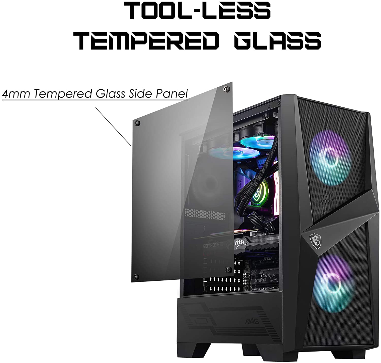 MSI MAG FORGE 100R Computer Case 