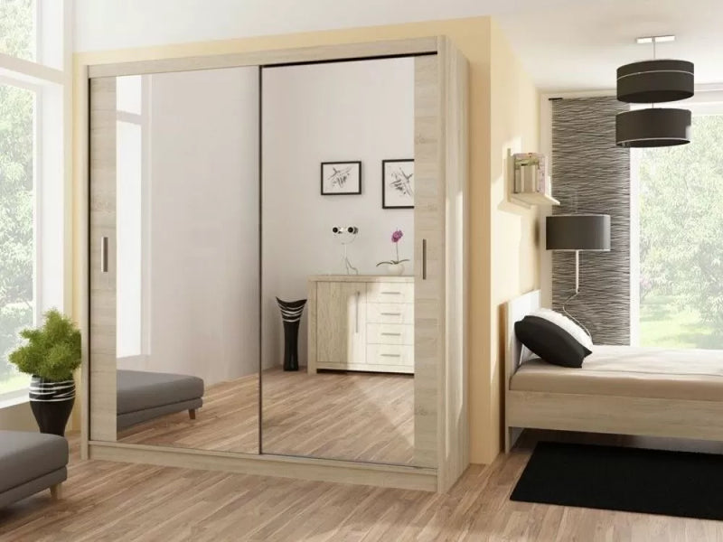 Avanti Sliding Wardrobe - White, Black, Grey