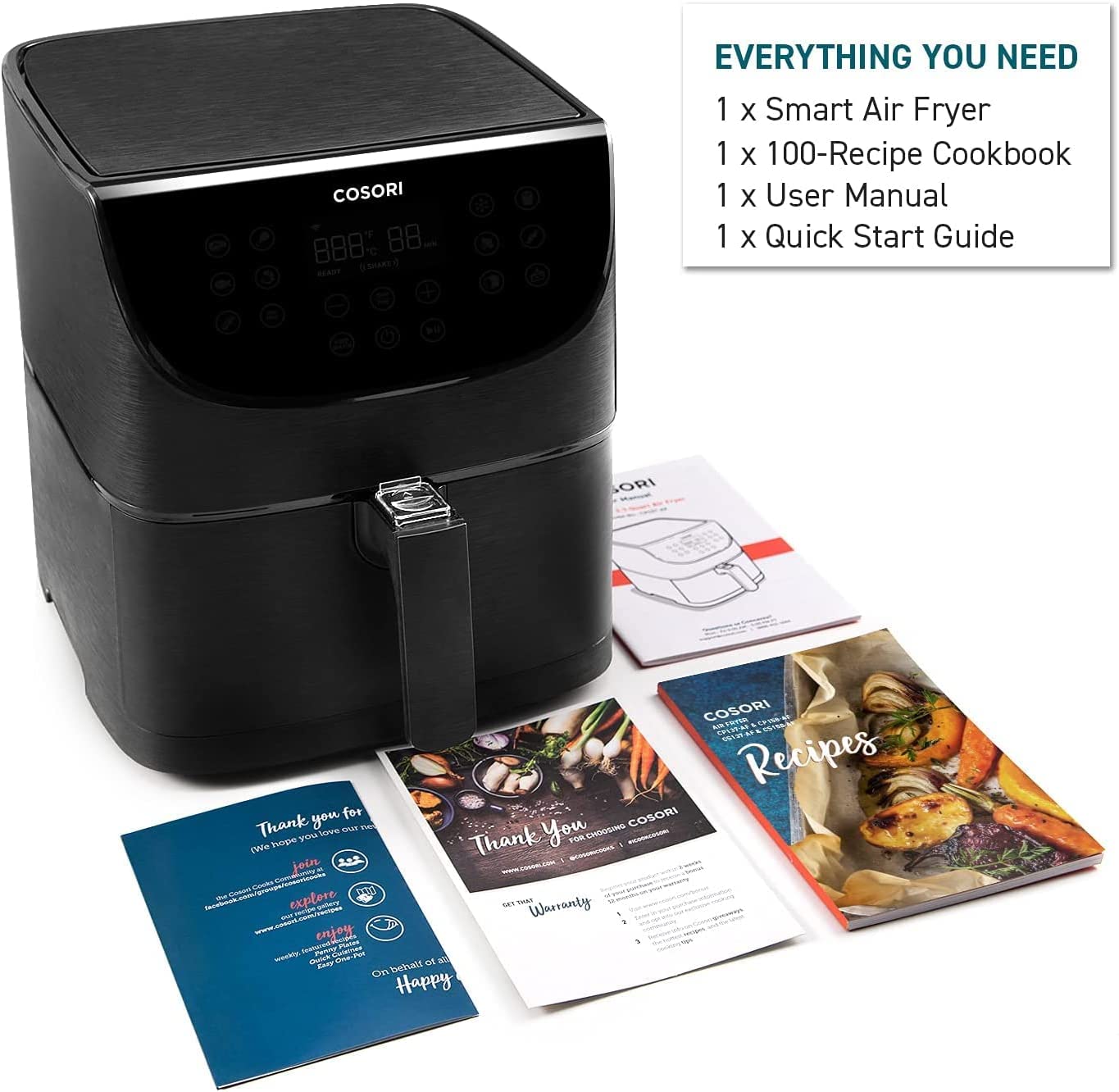Cosori  Air Fryer with 100 Recipes (CP137-AF & CP158-AF) 