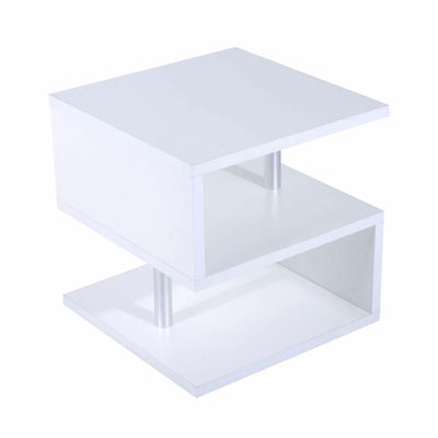 S-Shape Cube Side Table - Black or White