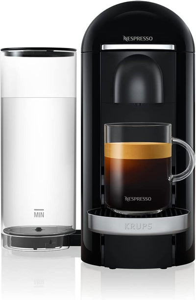 Nespresso Vertuo Plus XN900840 Coffee Machine by Krups, Black & Chrome [Energy Class A]