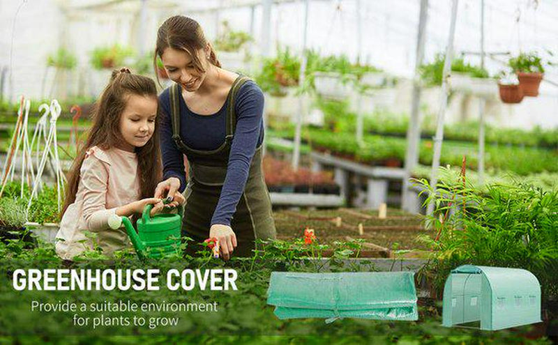 10x7 Ft. Greenhouse Replacement CoveR W/ Windows Door