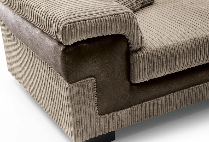 Samson Corded Fabric 3 Seater Sofa