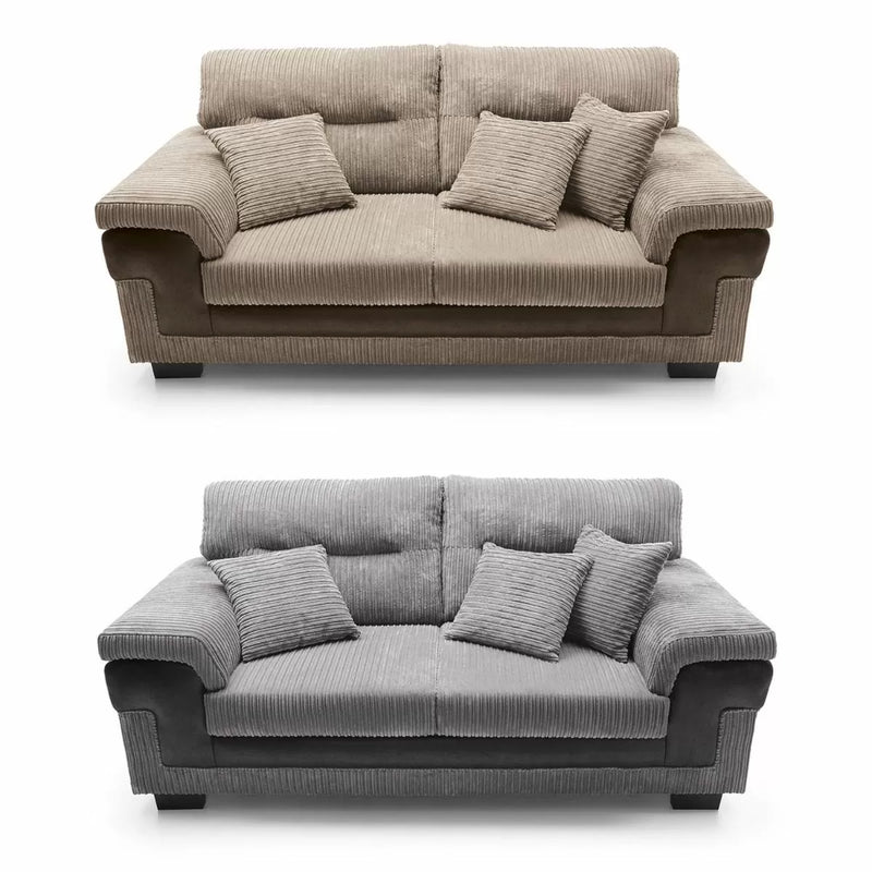 Samson Corded Fabric 3 Seater Sofa