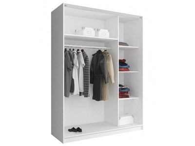 Micah 02 Sliding Door Wardrobe 150cm - White