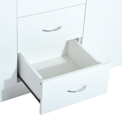 120Wx40Dx90H Cm Drawer Cabinet - White