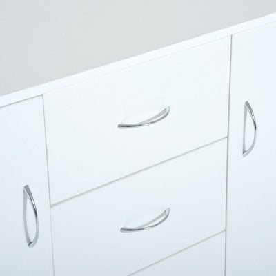 120Wx40Dx90H Cm Drawer Cabinet - White