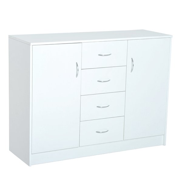 120Wx40Dx90H Cm Drawer Cabinet - White